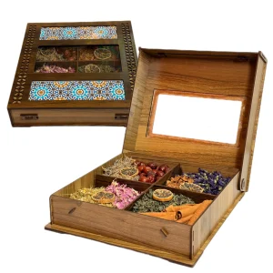 جعبه مربع با طرح سنتی