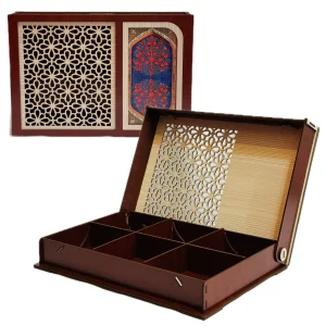 جعبه مستطیل طرح گل های کلاسیک